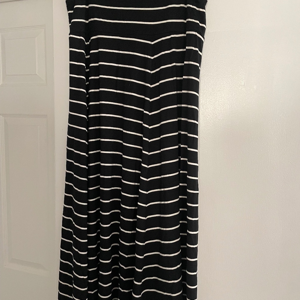 Gap Foldover Striped Maxi Skirt!